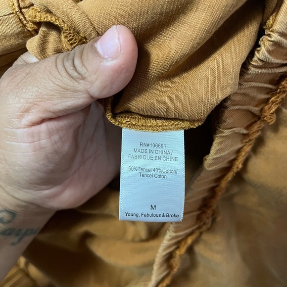 YOUNG FABULOUS & BROKE Reece strapless Jumpsuit size Medium - Picture 5 of 9